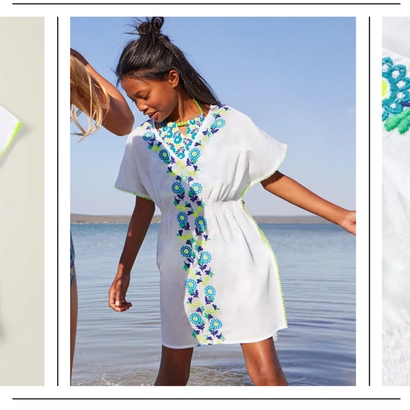 Mini Boden Embroidered Kaftan Coverup 13-14 Years - Picture 12 of 12